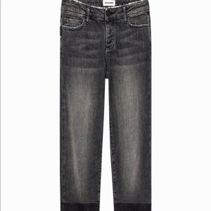 Zadig and Voltaire wide straight leg Bay jeans.